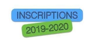 INSCRIPTIONS Septembre 2019 INSCRIPTIONS Septembre 2019
